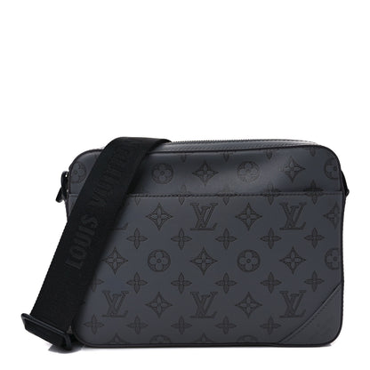 Louis Vuitton Calfskin Monogram Shadow Duo Messenger Anthracite Gray 1 of 8