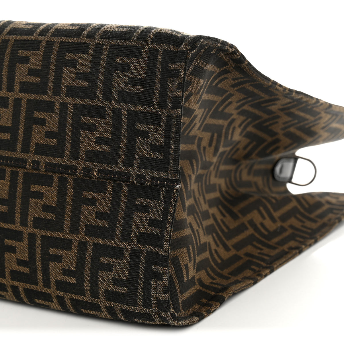 Fendi X FRGMT X POKEMON Fabric Jacquard FF Pokemon Shopping Tote Bag Tobacco Moro Giallo Mimosa 9 of 10
