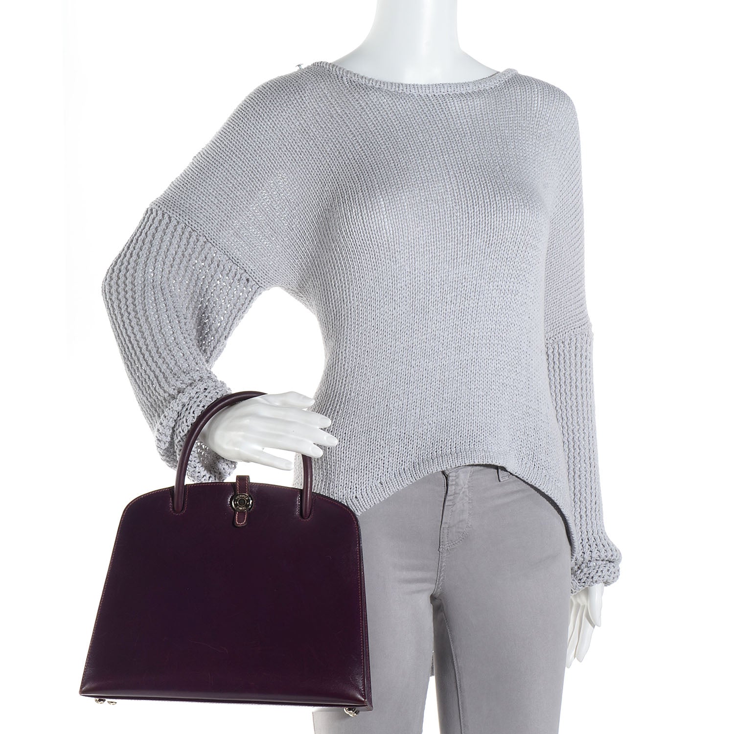 Hermes Box Leather Dalvy 30 Raisin 2 of 9