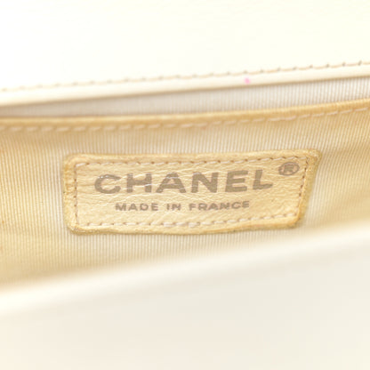 Chanel Calfskin Quilted Medium Boy Flap White 6 of 13