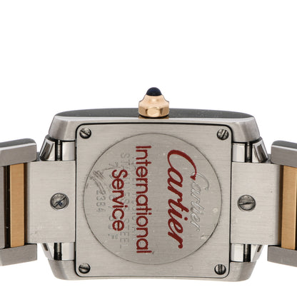 Cartier Stainless Steel 18K Yellow Gold 20mm Tank Francaise Quartz Watch 4 of 5