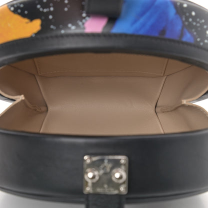 Louis Vuitton Calfskin Splash Print Petite Boite Chapeau Black 5 of 9