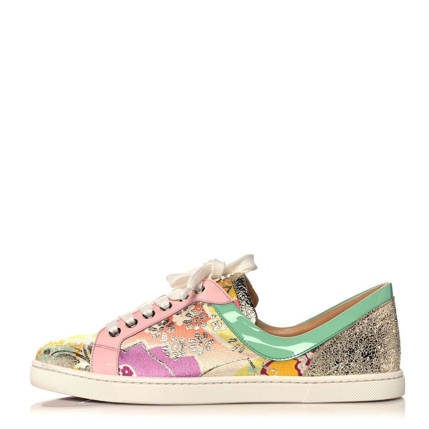 Patent Tissu Kyoto Flamingirl Flats 39.5 Multicolor