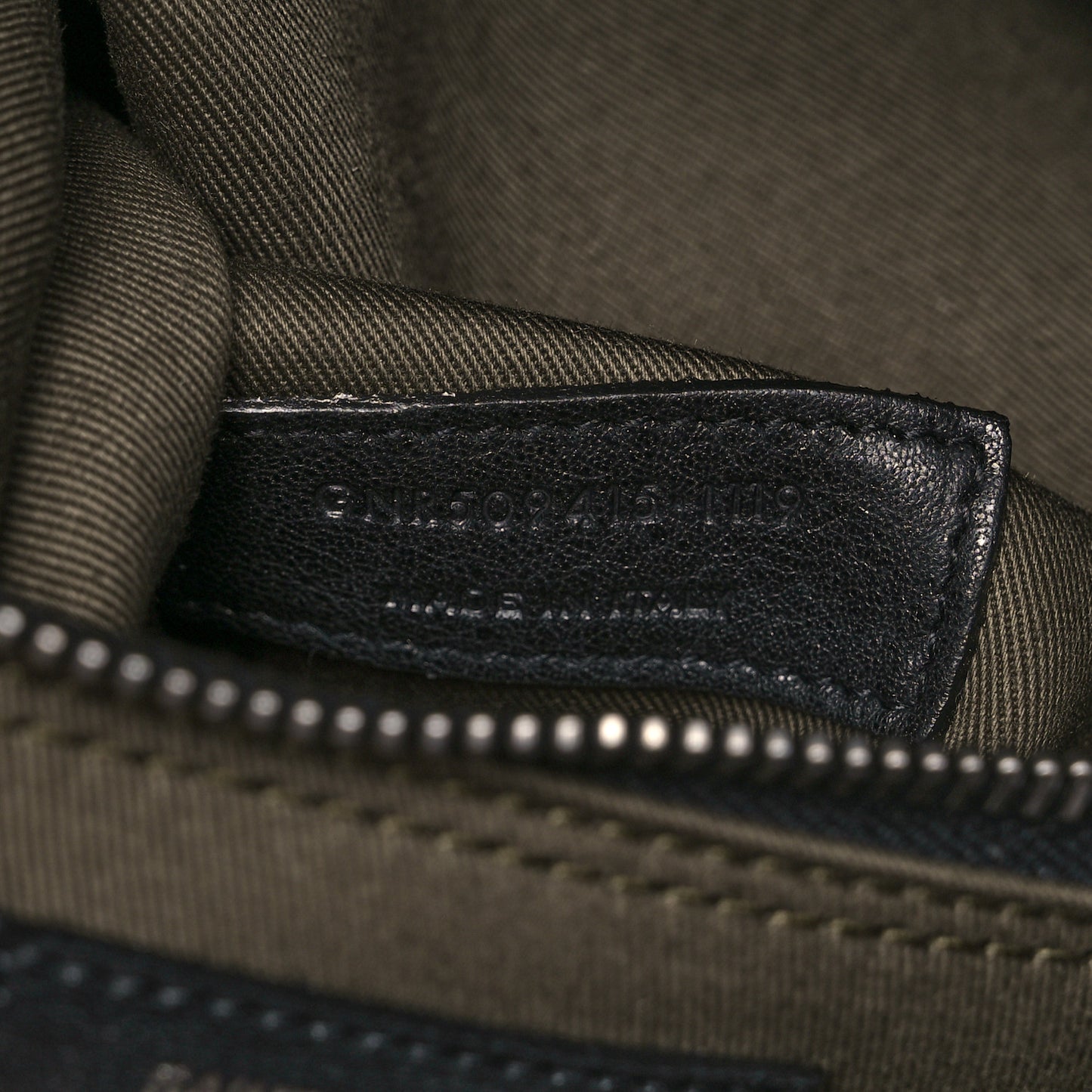 Linen Calfskin Rive Gauche Tote Khaki