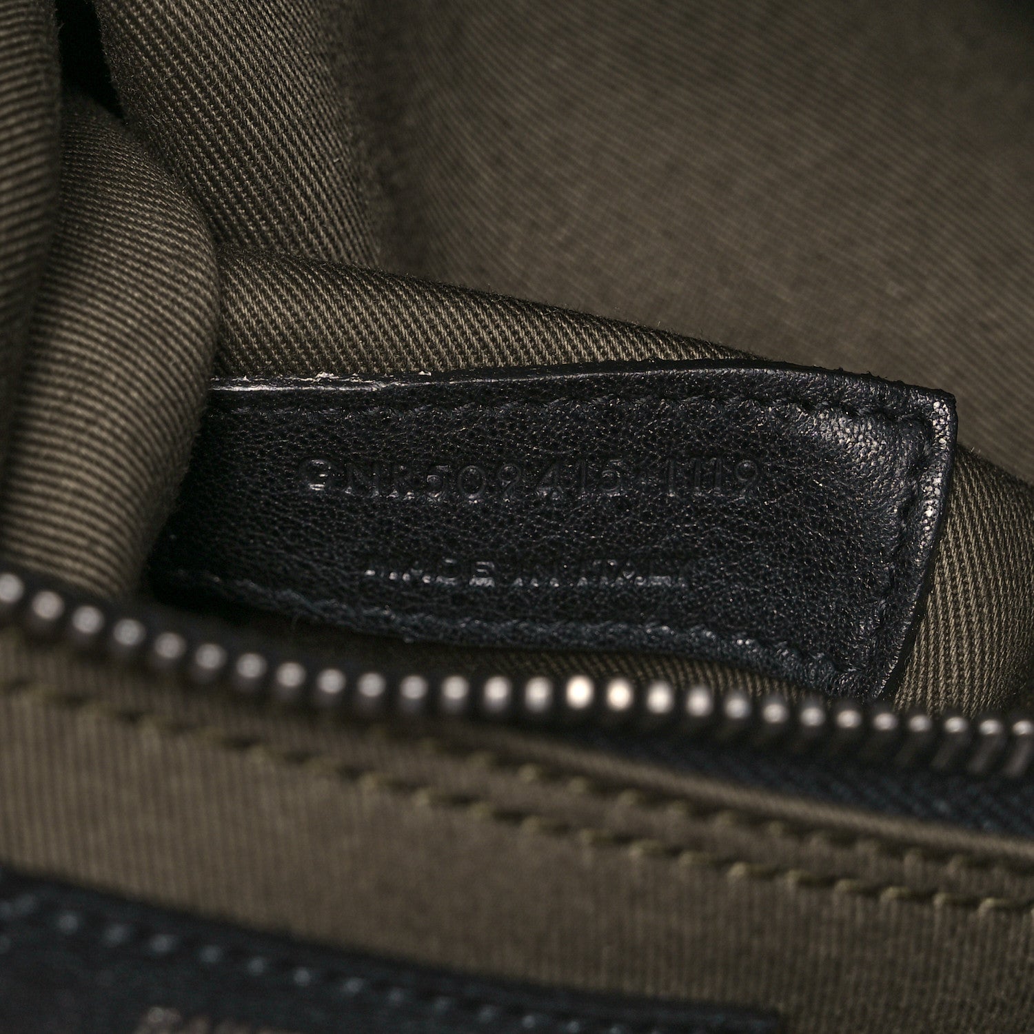 Saint Laurent Linen Calfskin Rive Gauche Tote Khaki 7 of 24