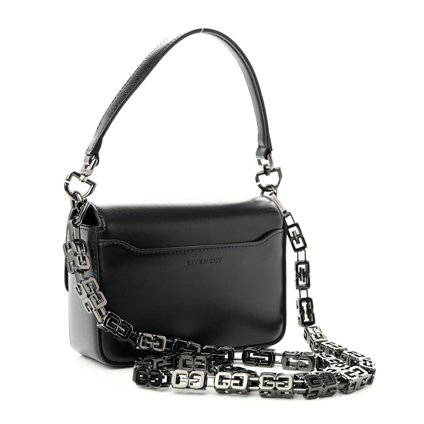 Box Calfskin Small 4G Cube Chain Shoulder Bag Black