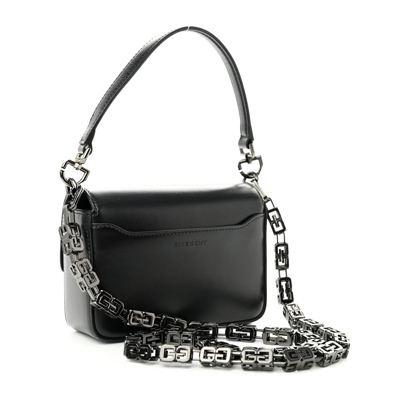 Givenchy Box Calfskin Small 4G Cube Chain Shoulder Bag Black 3 of 9