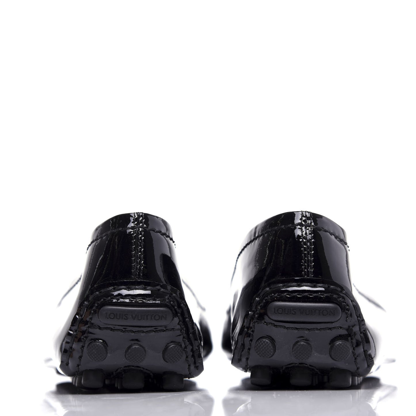 Patent Calfskin Oxford Ballerina Flats 40.5 Black