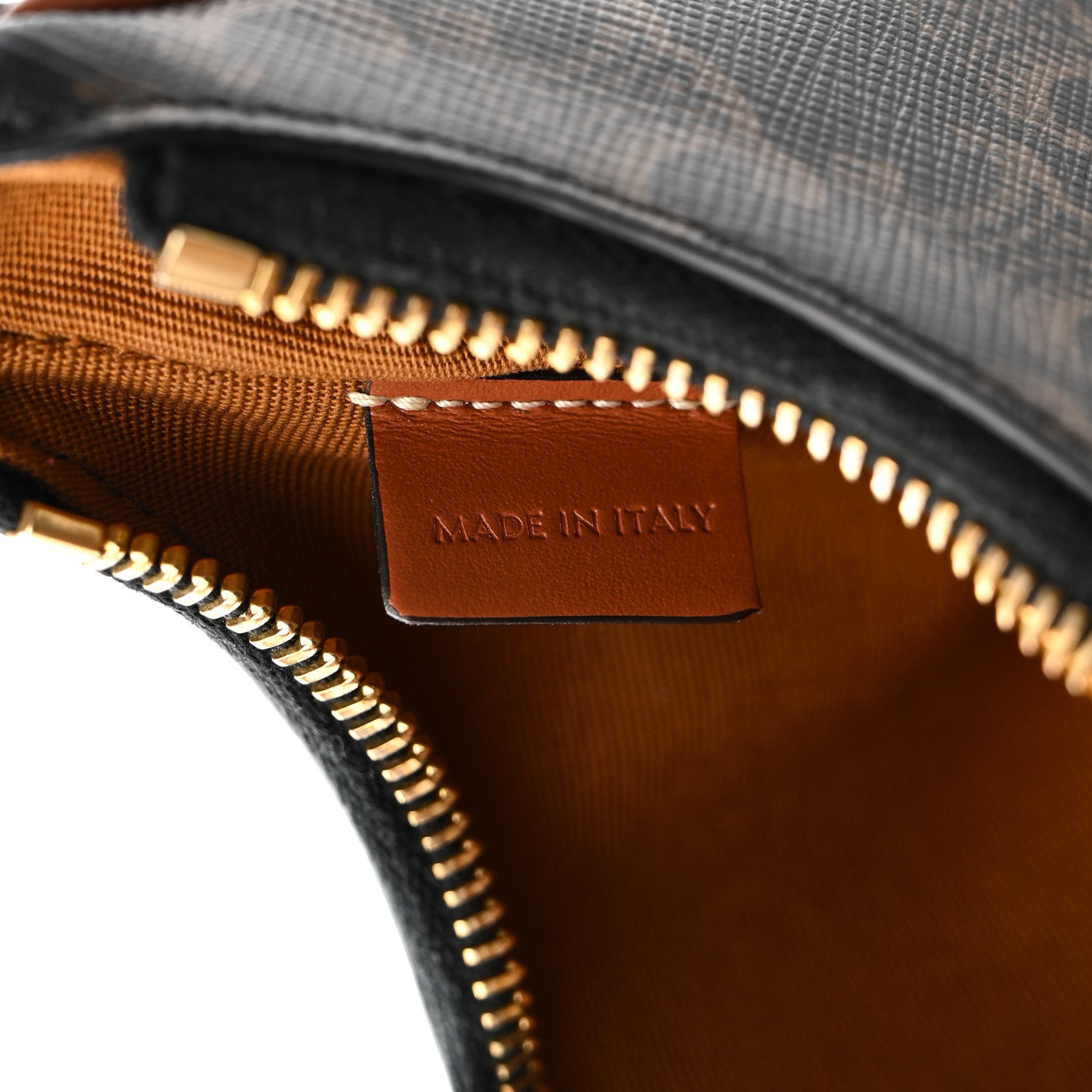 Celine Canvas Calfskin Mini Ava Triomphe Shoulder Bag Tan 7 of 11