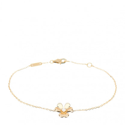 Van Cleef & Arpels 18K Yellow Gold Diamond Mini Frivole Bracelet 1 of 3