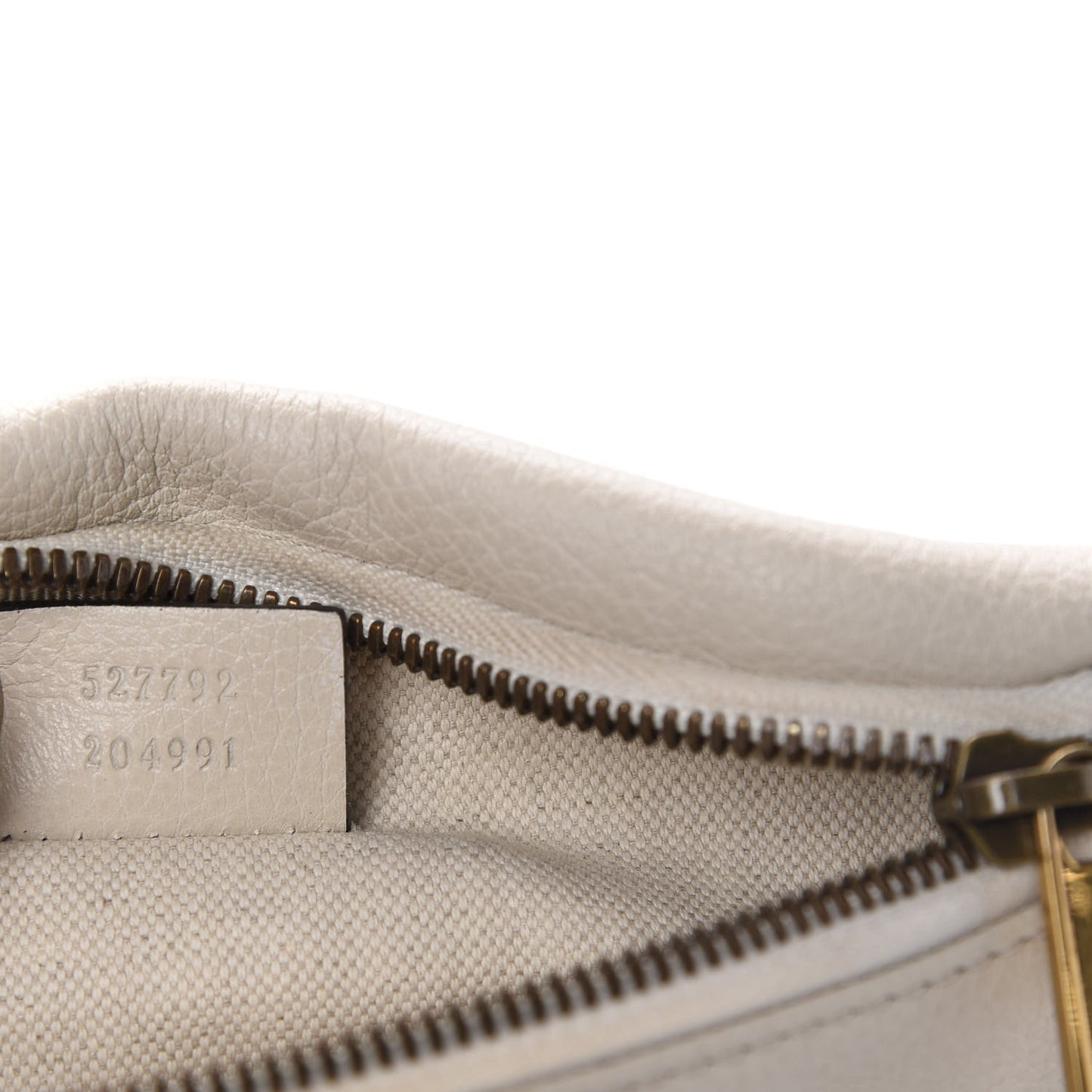 Grained Calfskin Small Logo Belt Bag White