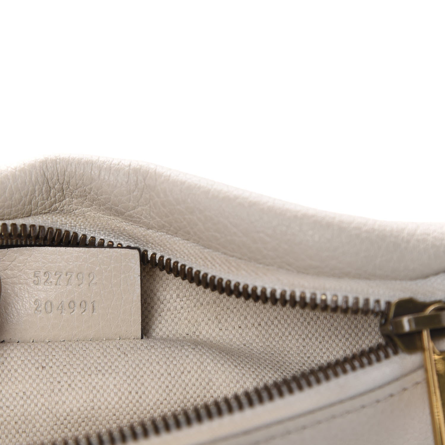 Gucci Grained Calfskin Small Logo Belt Bag White 10 of 11
