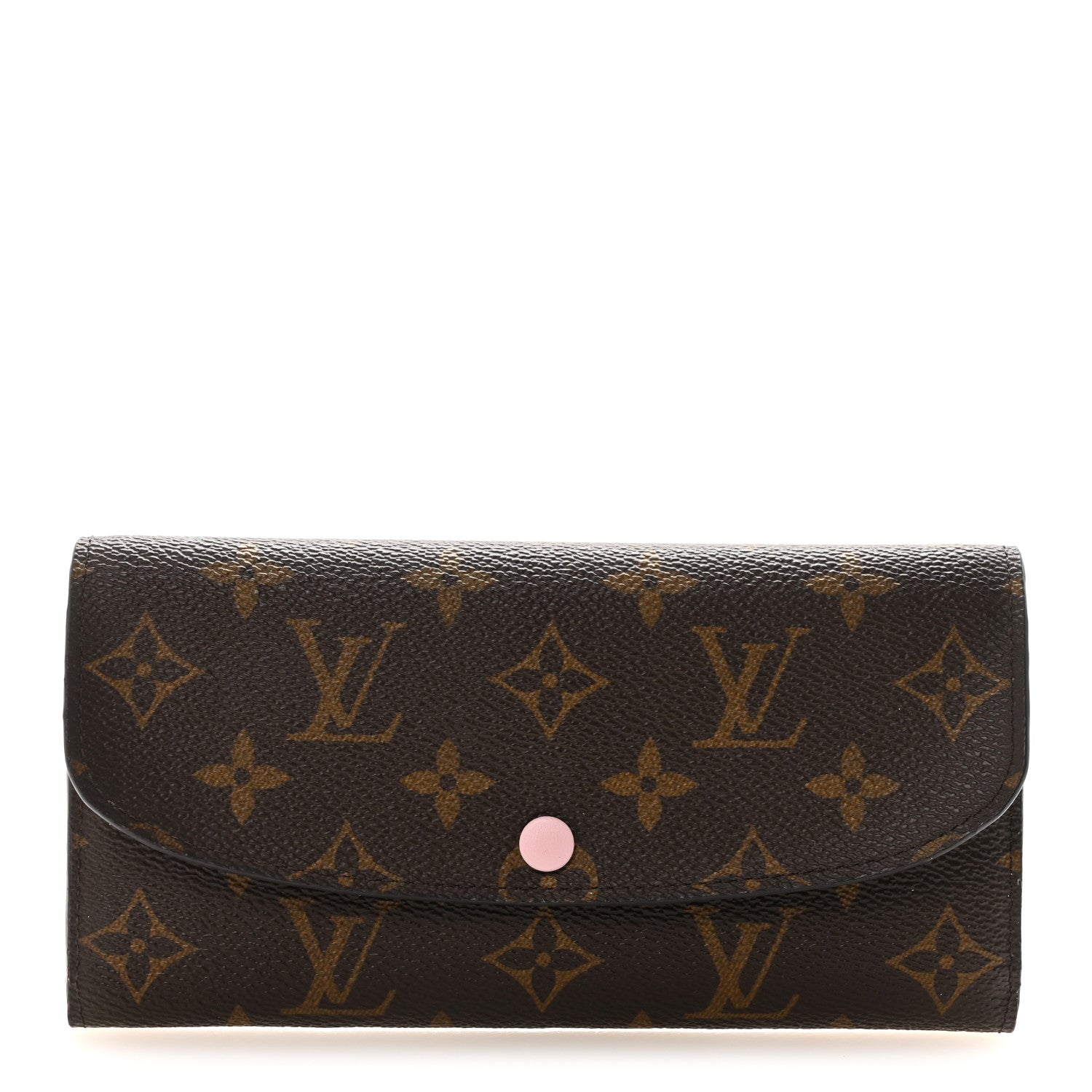 Louis Vuitton Monogram Emilie Wallet Rose Ballerine 1 of 7