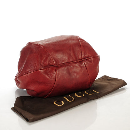 Gucci Pebbled Calfskin Medium Marrakech Shoulder Bag Red 4 of 7