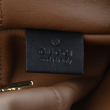 Gucci Suede Patent Maxi Rajah Chain Tote Nocciola Black 6 of 8