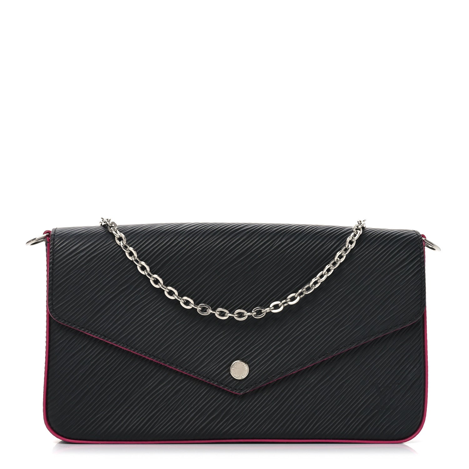 Louis Vuitton Epi Pochette Felicie Black Hot Pink 1 of 10