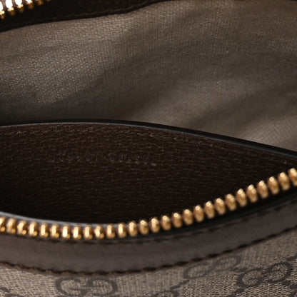 Gucci GG Supreme Monogram Textured Dollar Calfskin Web Small Ophidia GG Handbag Beige Ebony New Acero 7 of 11
