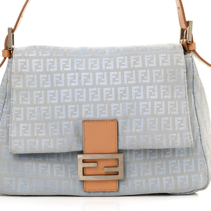 Fendi Zucchino Mama Baguette Blue 7 of 9