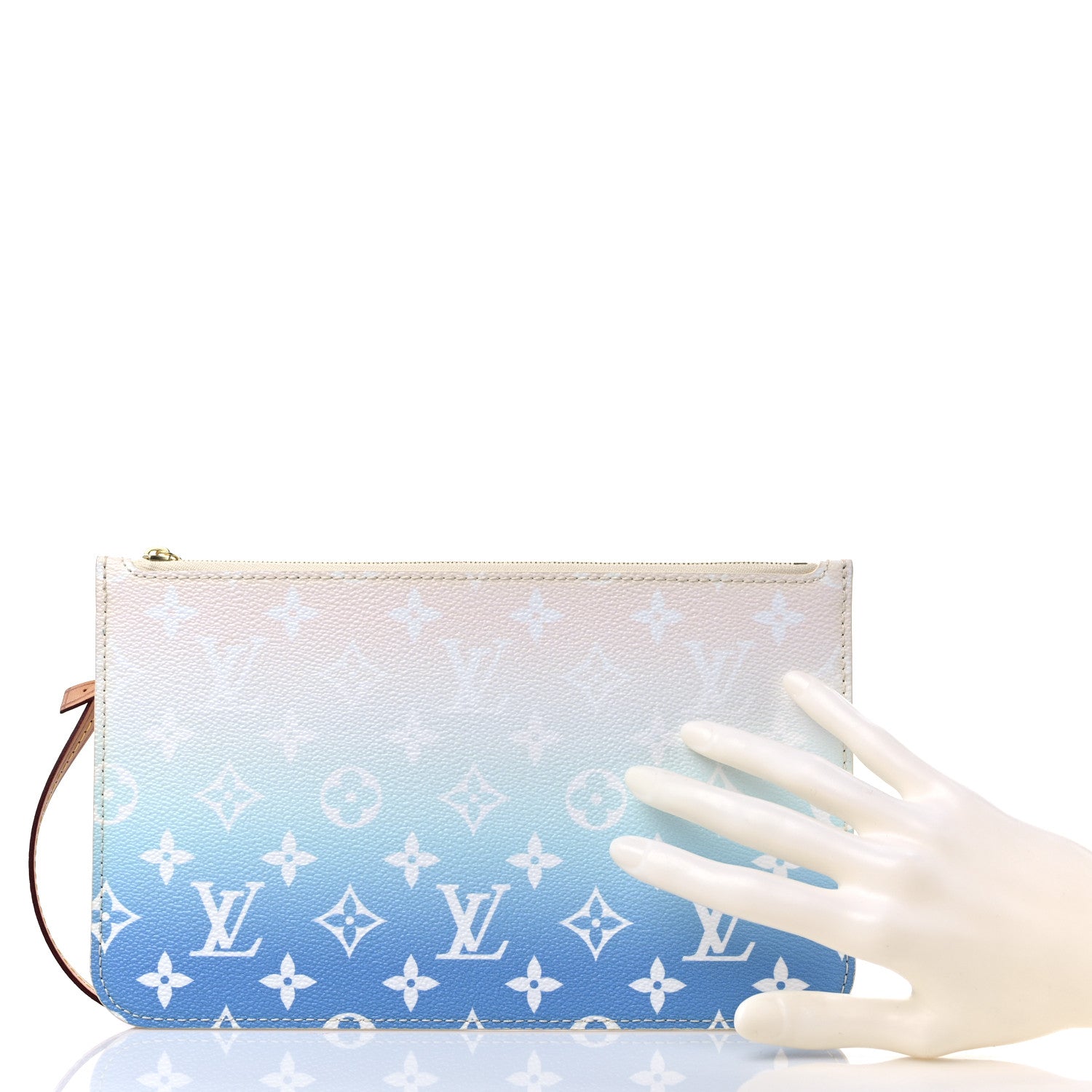 Louis Vuitton Monogram By The Pool Neverfull MM Pochette Blue 2 of 9