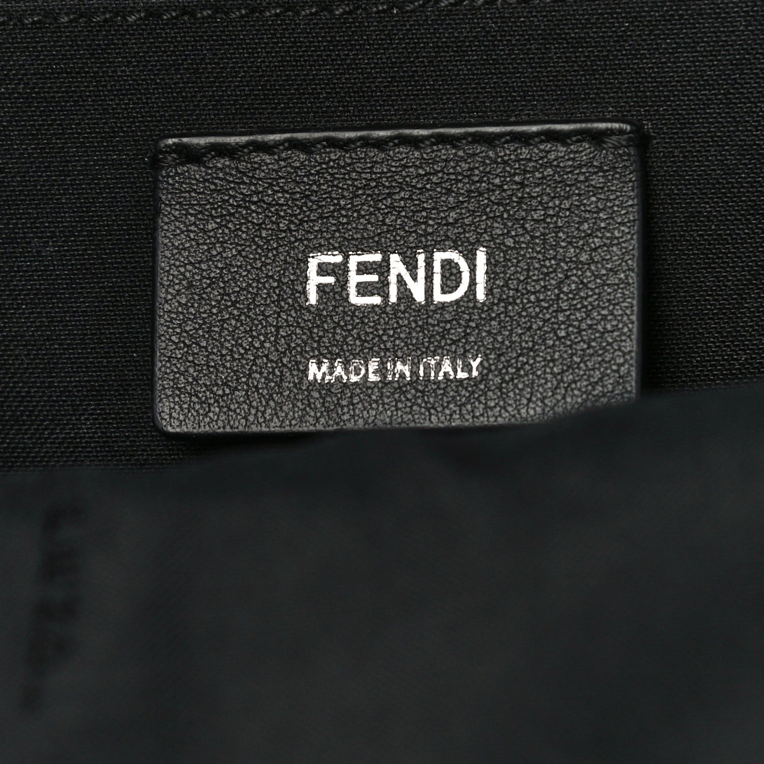 Fendi Shiny Nappa Trapuntata Mini Backpack Black 8 of 9