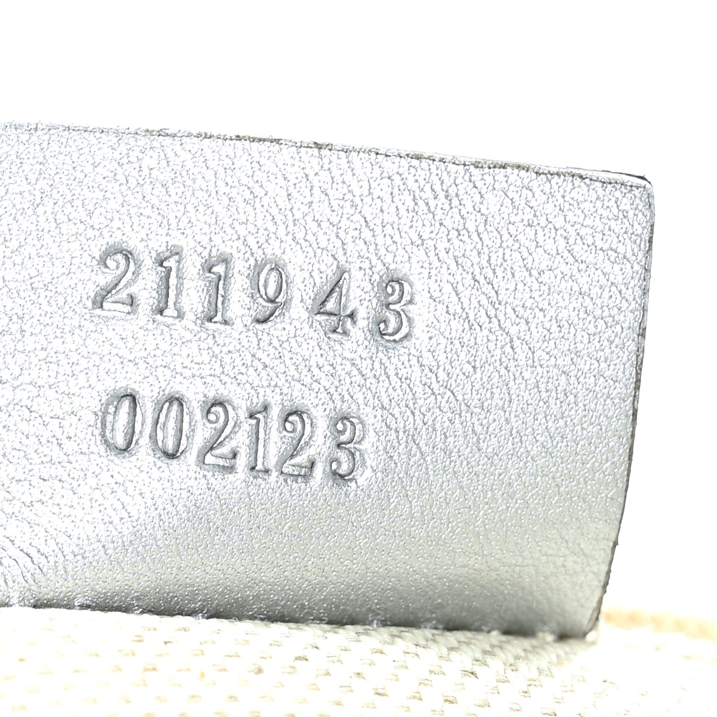 Guccissima Large Sukey Tote Silver