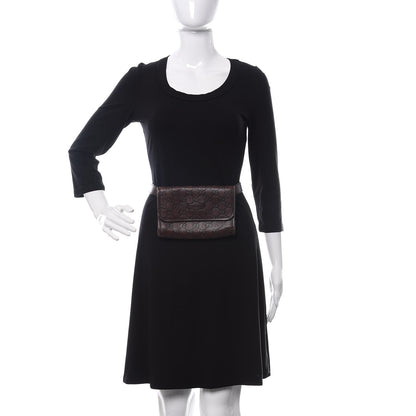 Gucci Guccissima Slim Belt Bag Dark Brown 2 of 15
