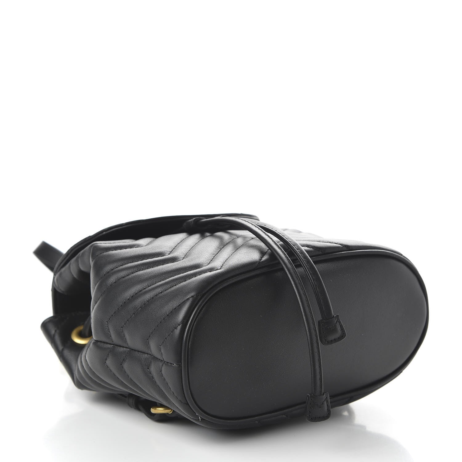 Gucci Calfskin Matelasse GG Marmont Flap Backpack Black 3 of 9