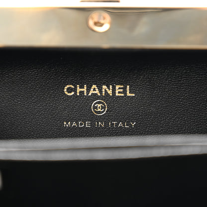 Chanel Lambskin Quilted Pearl CC Vanity Case Black 7 of 12