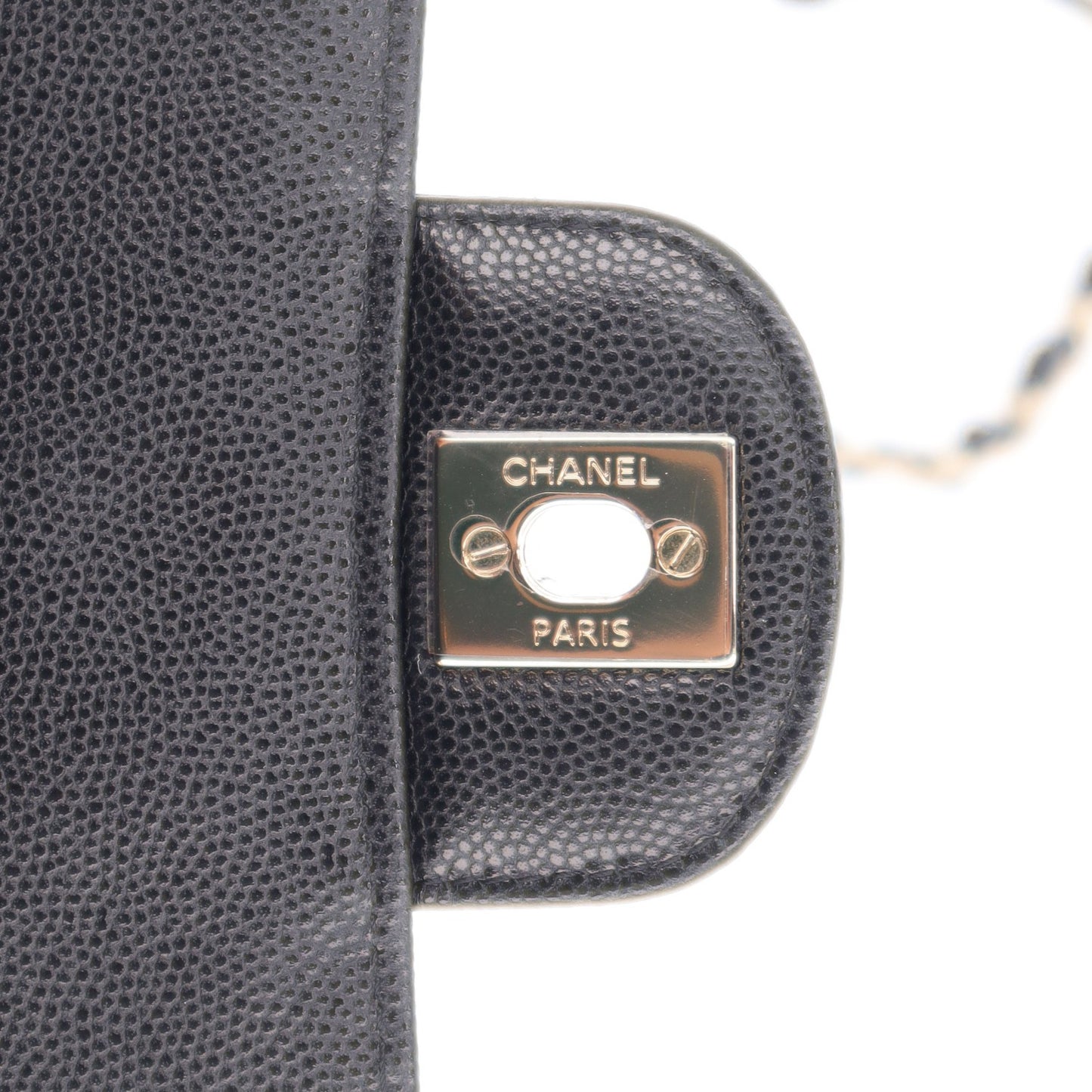 Caviar Quilted Mini Rectangular Flap Black