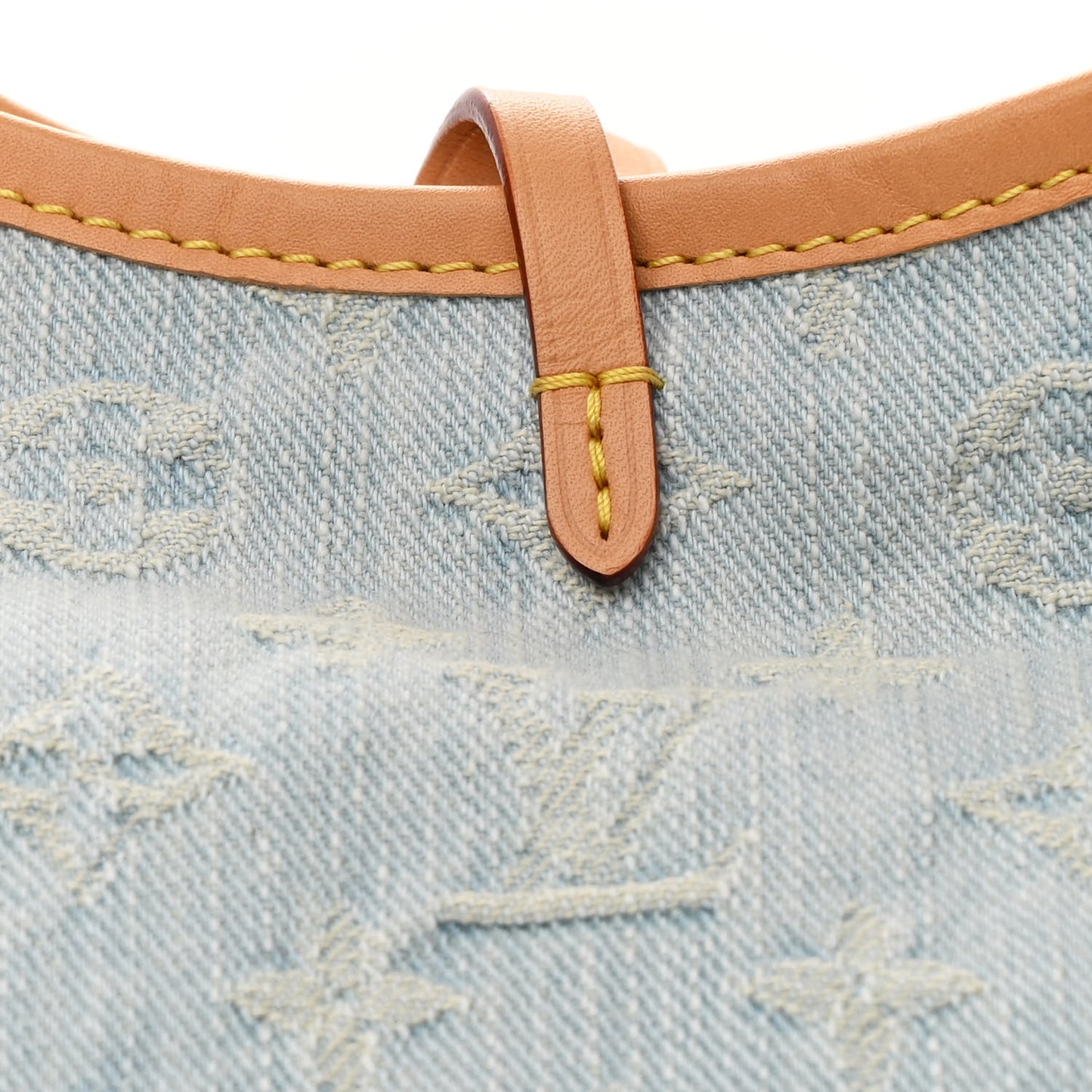 Monogram Denim CarryAll PM Sky Blue