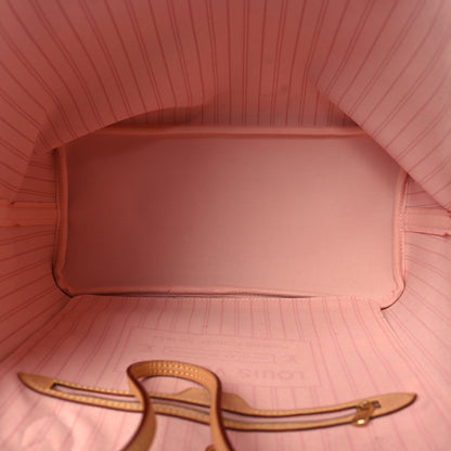Louis Vuitton Damier Azur Neo Neverfull MM Rose Ballerine 5 of 9