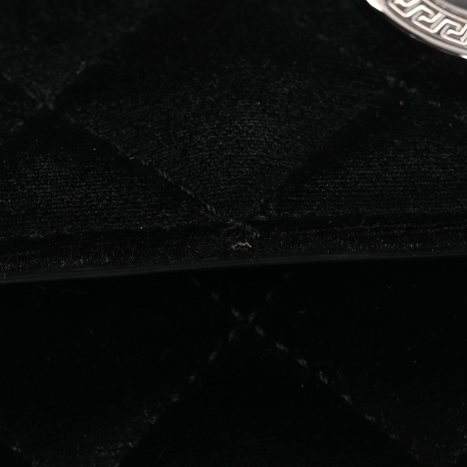 Versace Velvet Quilted Icon Crossbody Bag Black 11 of 13