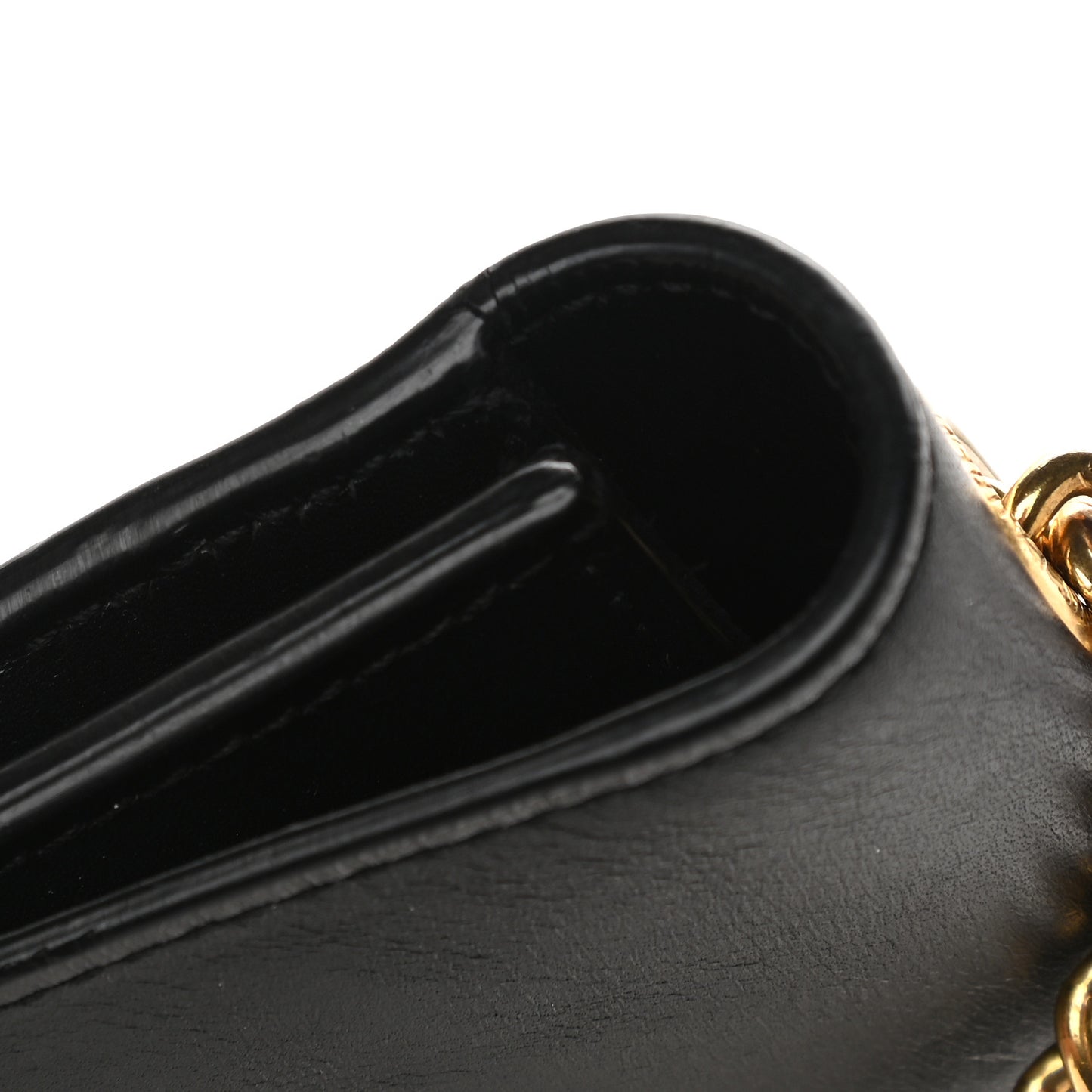 Smooth Calfskin Medium Classic Monogram Kate Tassel Satchel Black