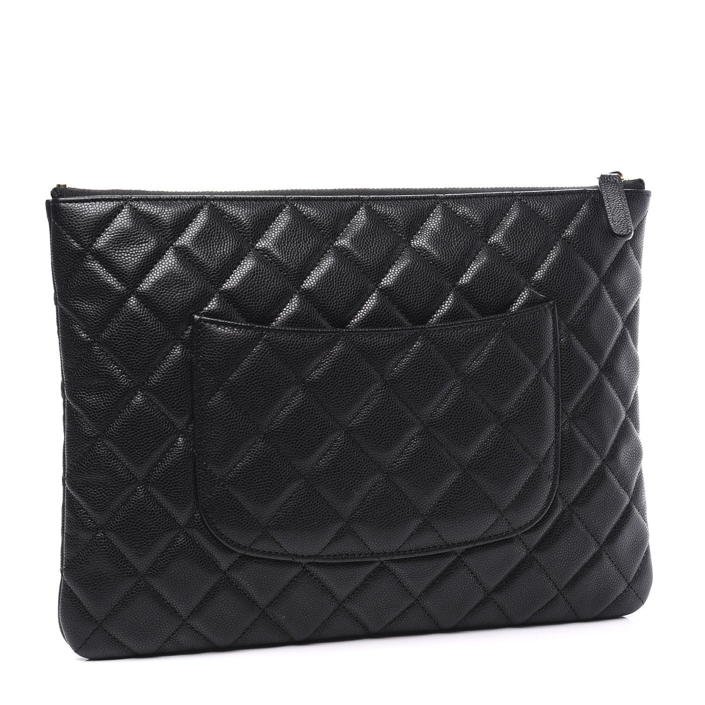 Caviar Quilted Medium Cosmetic Case Black