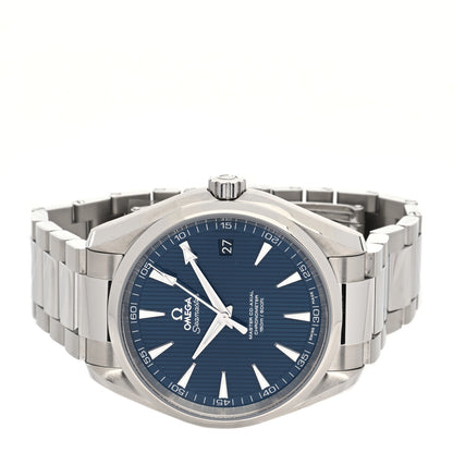Omega Stainless Steel 42mm Seamaster Aqua Terra Master Co-axial Automatic Watch Blue 231.10.39.21.03.002 2 of 4