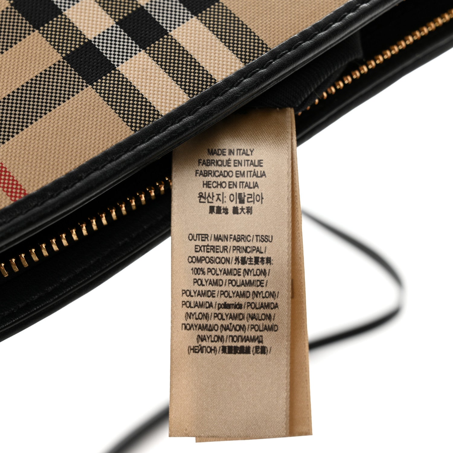Burberry Horseferry Check Small Chichester Crossbody Clutch Bag Black 7 of 13