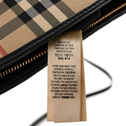 Burberry Horseferry Check Small Chichester Crossbody Clutch Bag Black 7 of 13