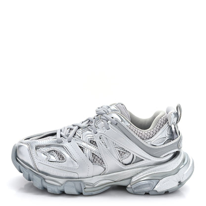 Balenciaga Mesh Nylon Womens Track Sneakers 36 Silver 1 of 7
