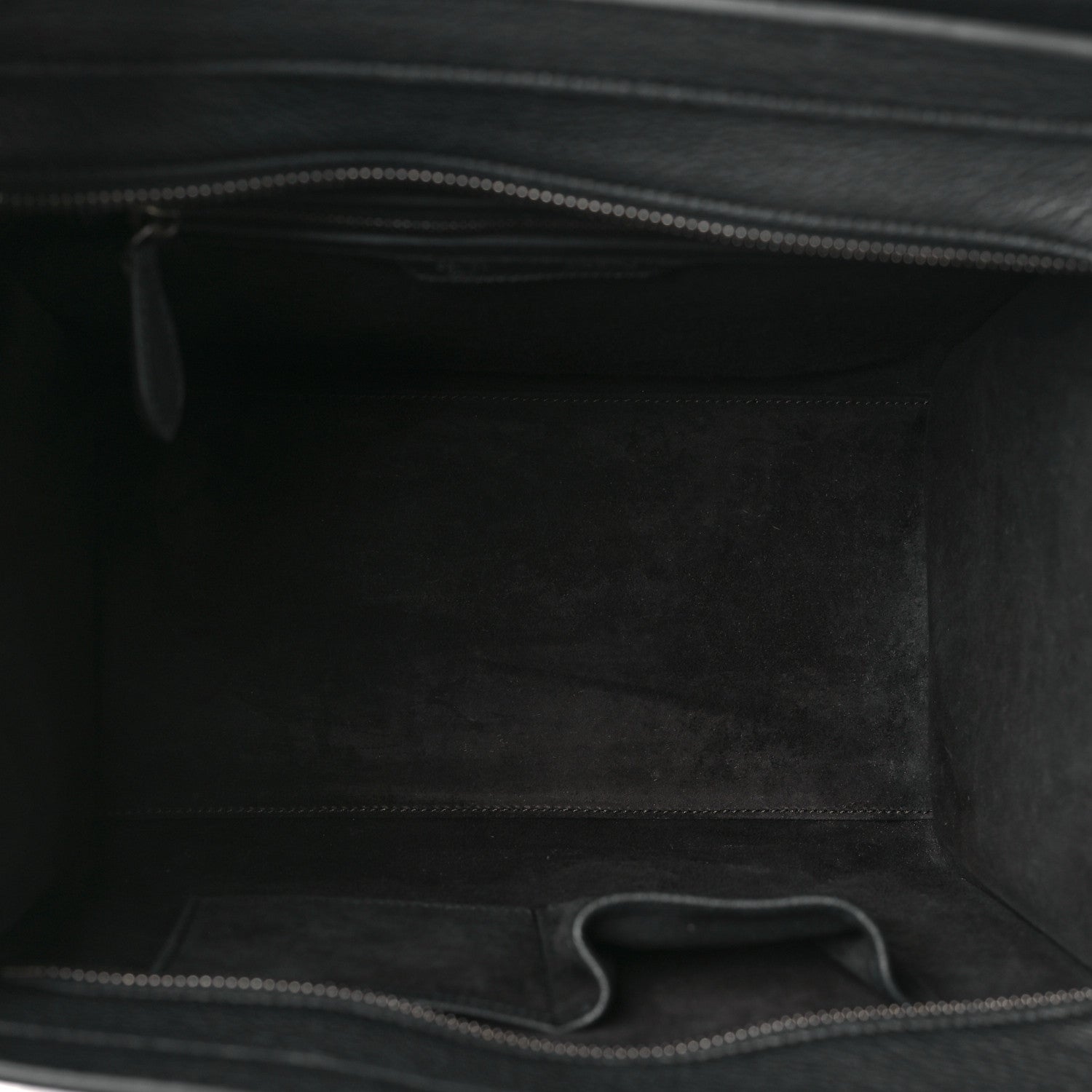 Celine Drummed Calfskin Mini Luggage Black 5 of 8