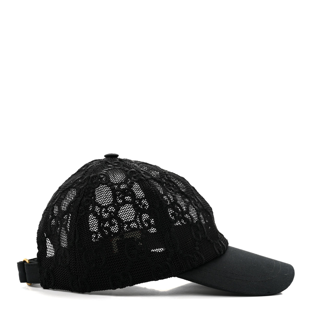 Mesh GG Monogram Shivali Baseball Hat S Black