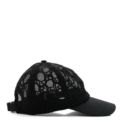 Gucci Mesh GG Monogram Shivali Baseball Hat S Black 4 of 9