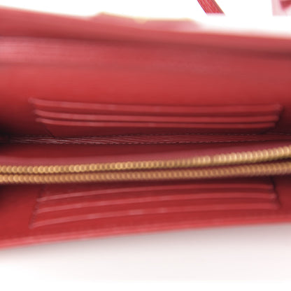 Prada Vitello Move Flap Wallet With Strap Fuoco 5 of 11