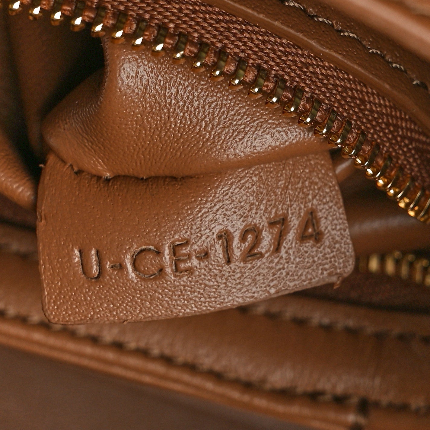 Shiny Calfskin Medium Triomphe Bronze