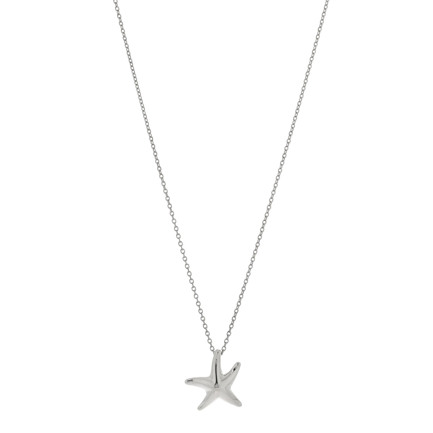 Sterling Silver 15mm Elsa Peretti Starfish Pendant Necklace
