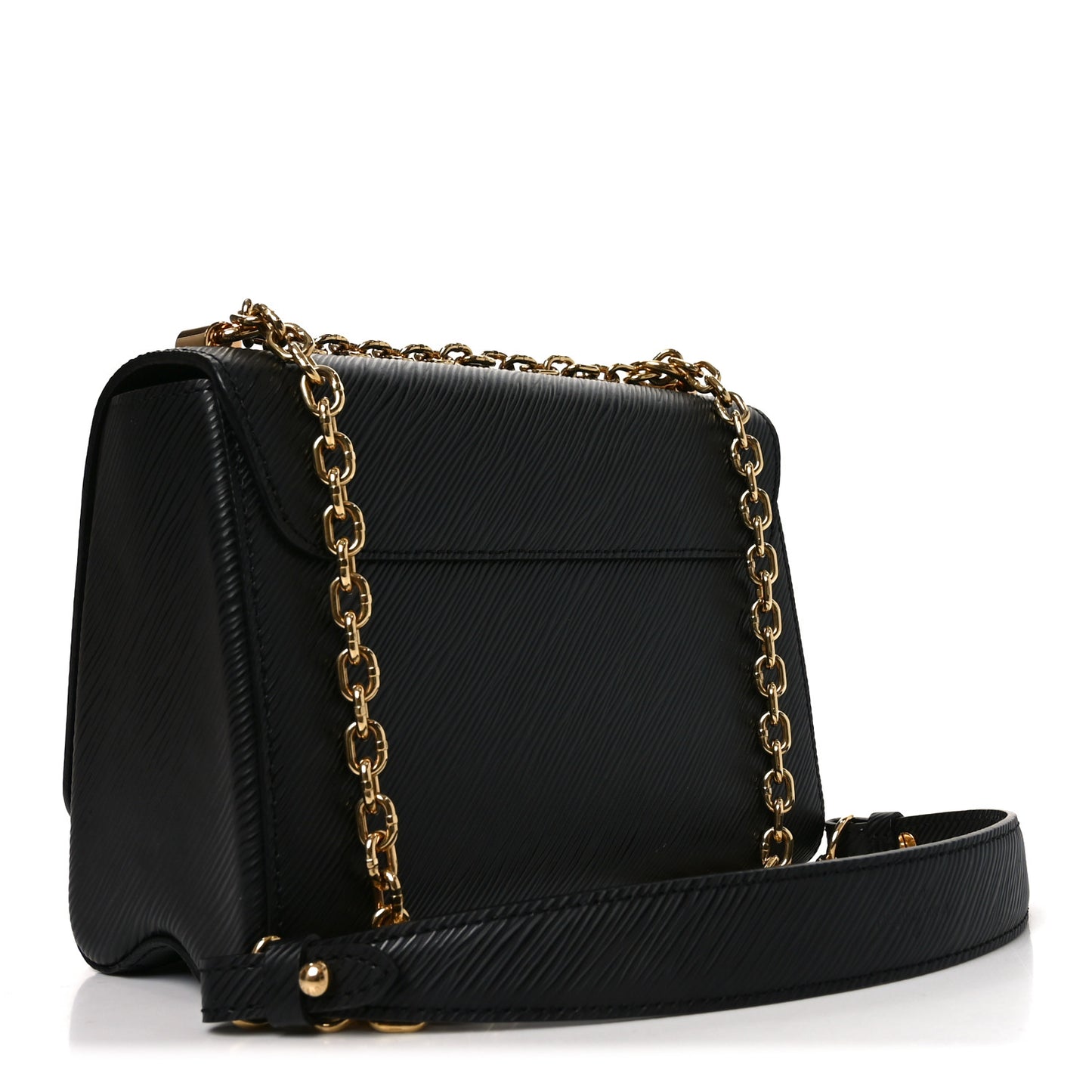 Epi Studded Sol Twist Shoulder Bag MM Black