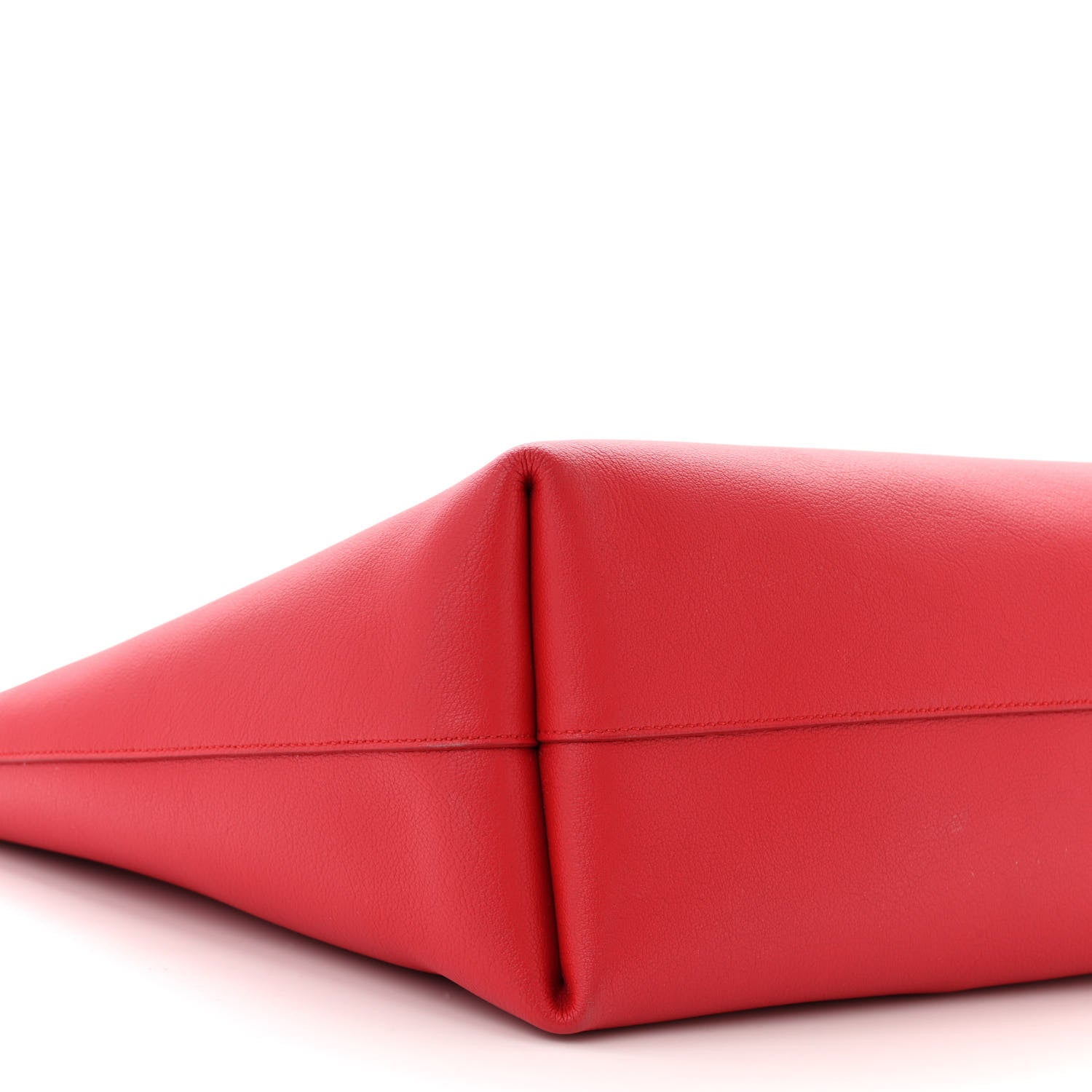 Saint Laurent Calfskin Large Shopping Tote Rouge Eros 10 of 13