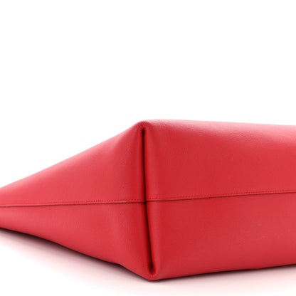 Saint Laurent Calfskin Large Shopping Tote Rouge Eros 10 of 13