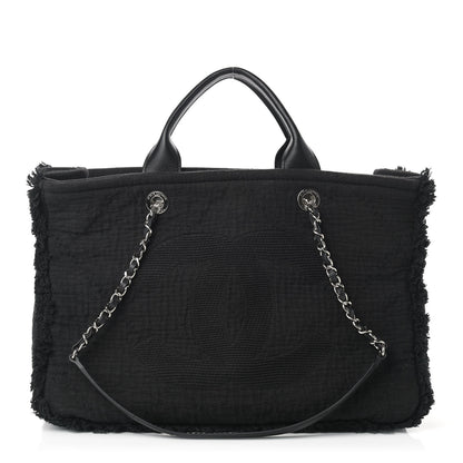 Chanel Canvas Extra Large Double Face Shopping Tote Black 1 of 9