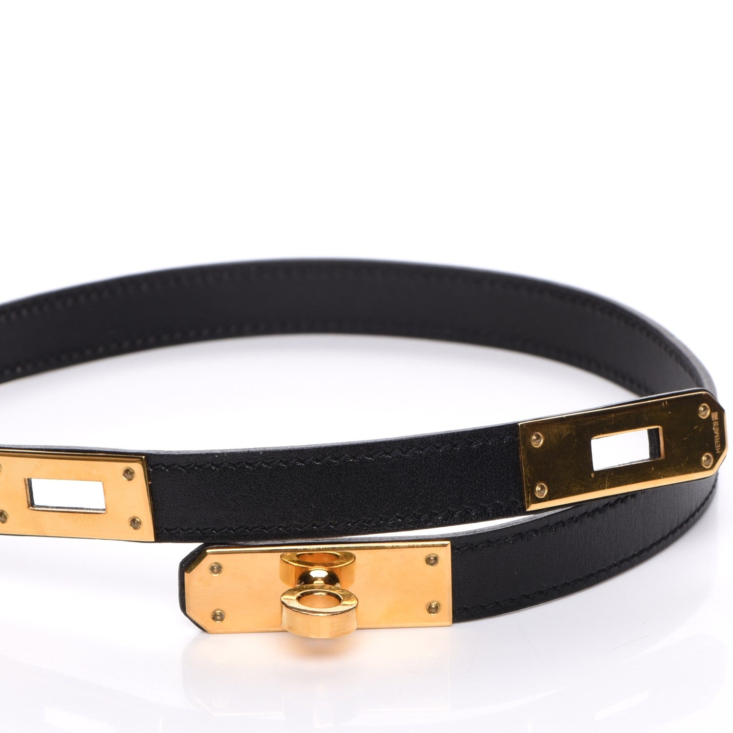 Hermes Chamonix Kelly Necklace Black 6 of 7