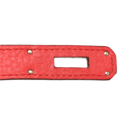 Hermes Taurillon Clemence Birkin 35 Bougainvillea 6 of 12